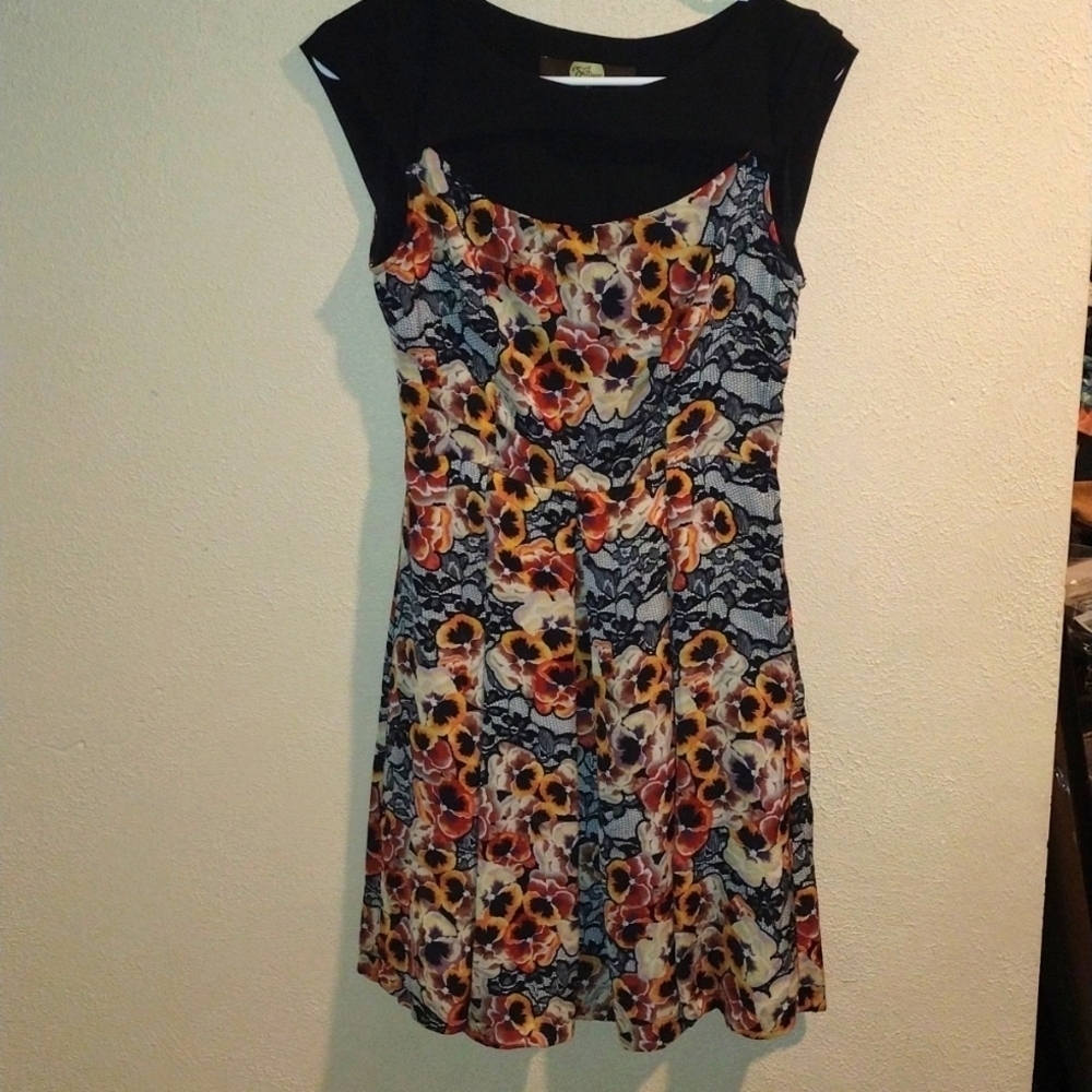 Eva Franco Pansy Party Dress Midi Floral Anthropologie 2